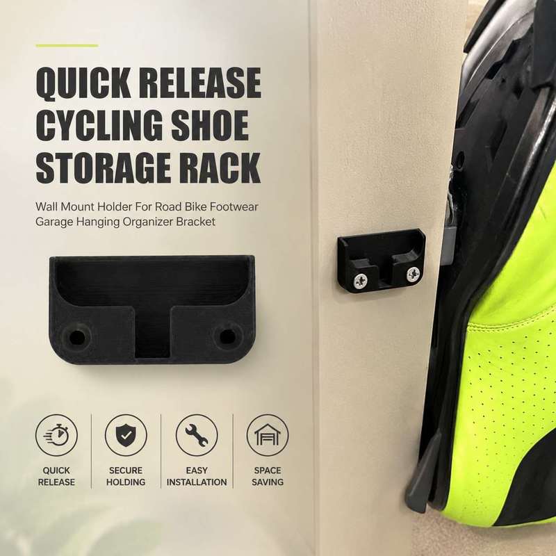 Cycling Gear Wall Organizer - Racefiets snel los te maken schoenhouder