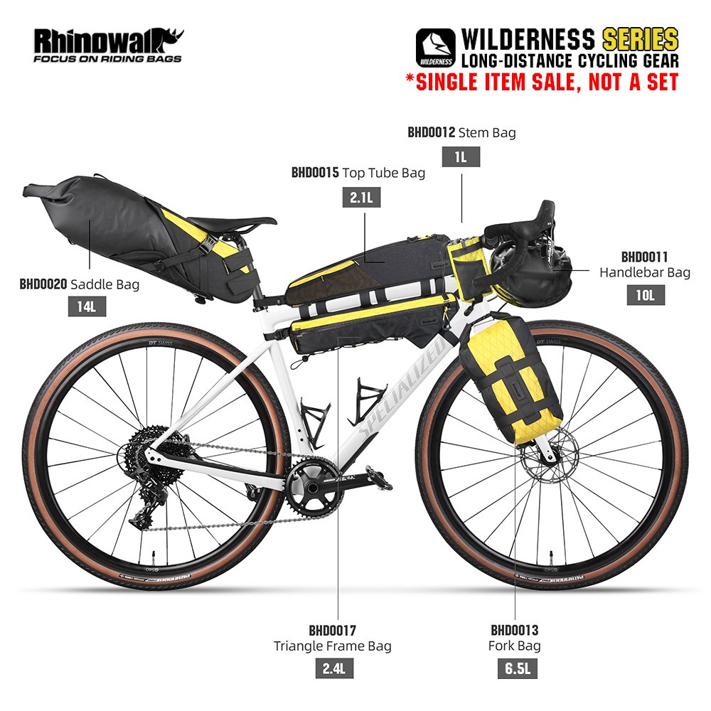 Cycling Gear Duffle - Rhinowalk Bike Lange Afstand Fietsuitrusting Kies