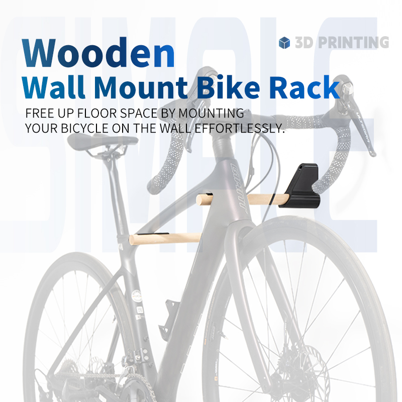 Cycling Gear Wall Organizer - Fietsopberghanger Wandmontage Fietsopbergrek Houten massief houten