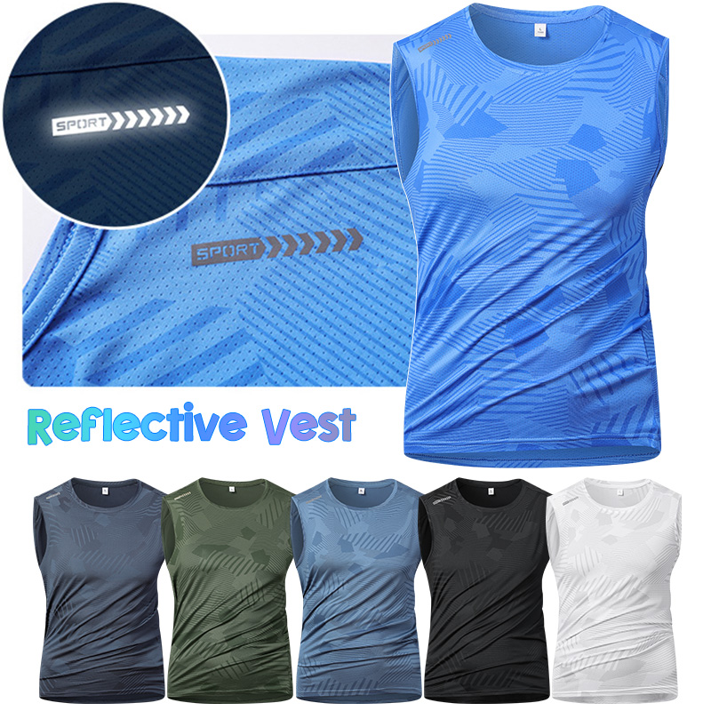Reflective Cycling Vest - Man Running reflecterend vest Zomer ademend