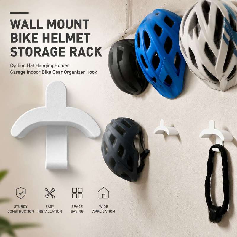 Cycling Gear Wall Organizer - Wandmontage Fiets Helm Opbergrek Fietsmuts Ophanghouder