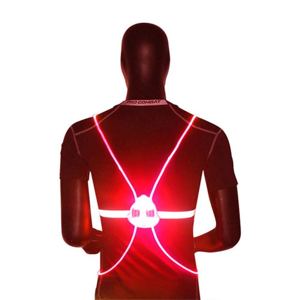 Reflective Cycling Vest - Reflecterende LED-flitsvest voor buiten, 360 graden