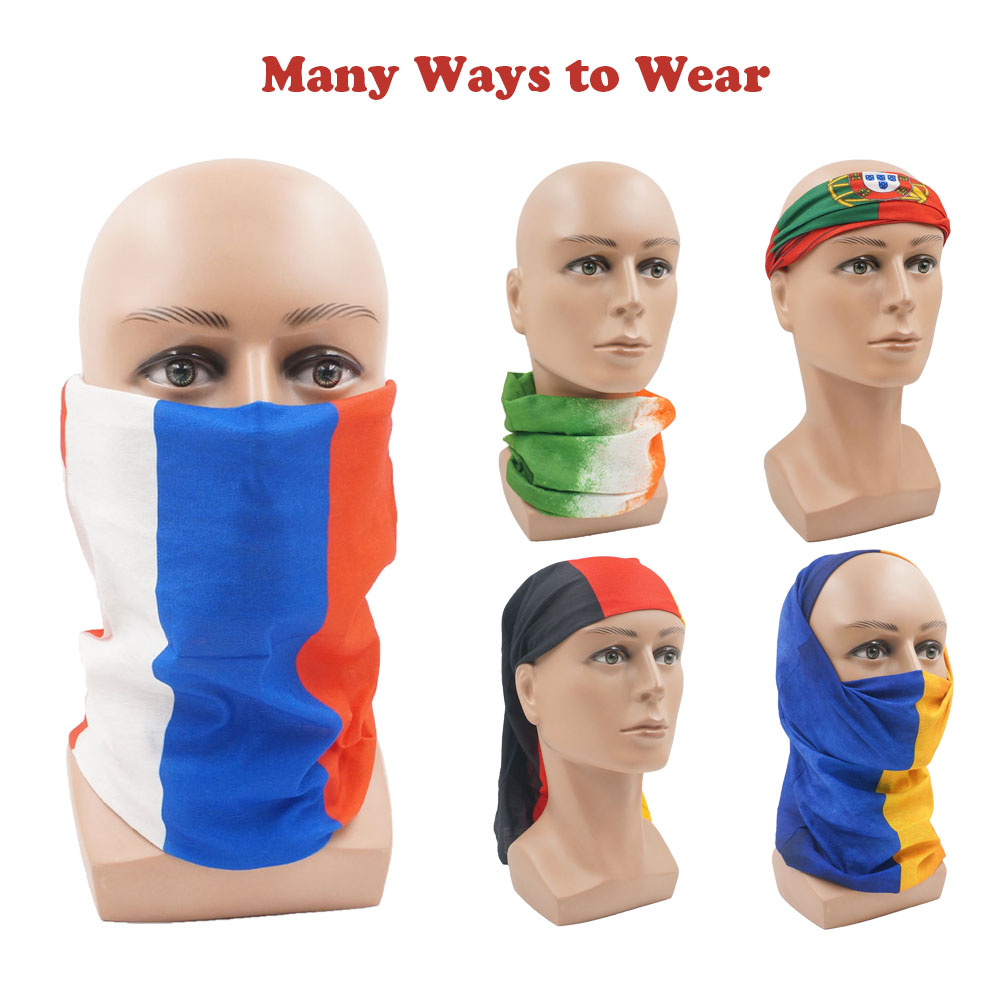 Cycling Gear Man - Europese landen Gezichts- en nekbeschermer Nationale