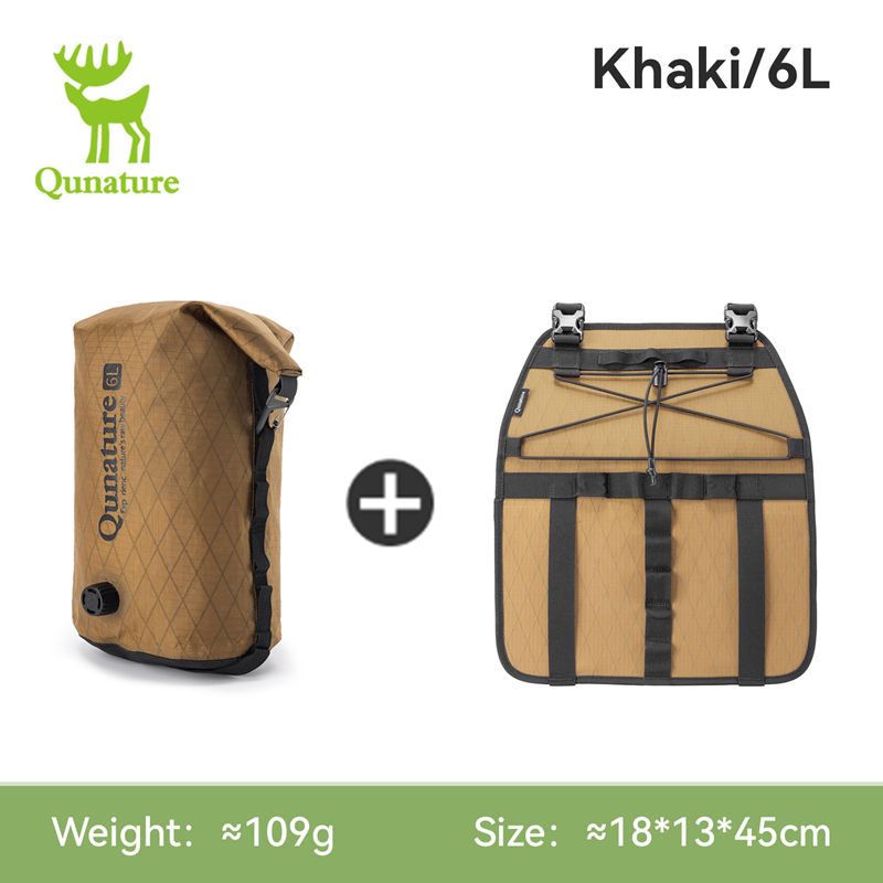 Cycling Gear Duffle - Qunature 6/12L Bikepacking Bag Volledig Waterdichte