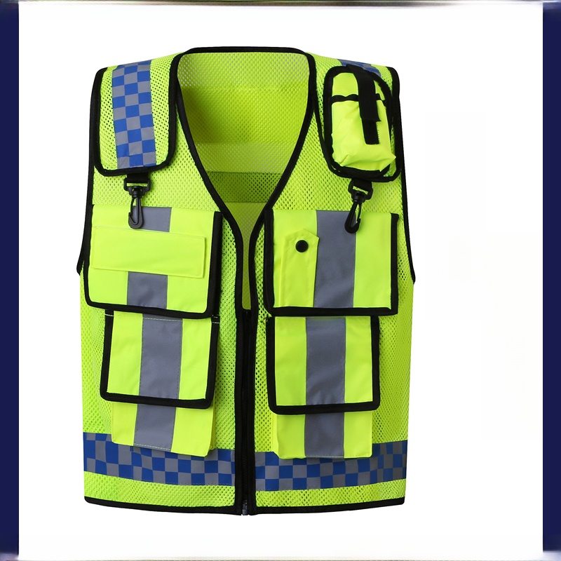 Reflective Cycling Vest - Reflecterend veiligheidsvest Multifunctioneel zaknet Wegpatrouille Fietsveiligheidspak