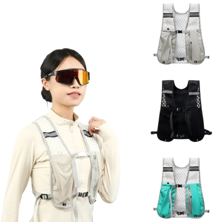 Reflective Cycling Vest - Nieuw fietsen hardloopopbergvest Lichtgewicht hardloopvest Reflecterend