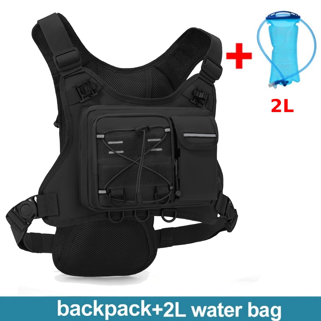 Cycling Gear Duffle - Multifunctionele borsttas tactisch vest voor heren,