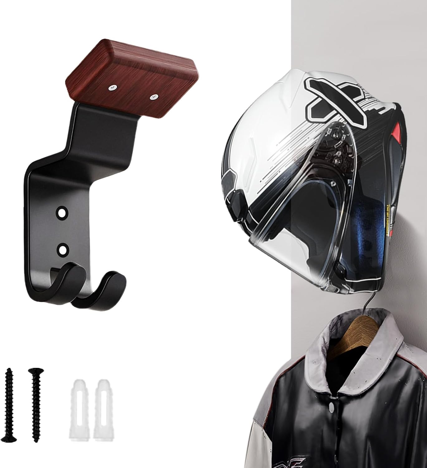 Cycling Gear Wall Organizer - Wandbevestiging voor motorhelm, stevige helmhouder met