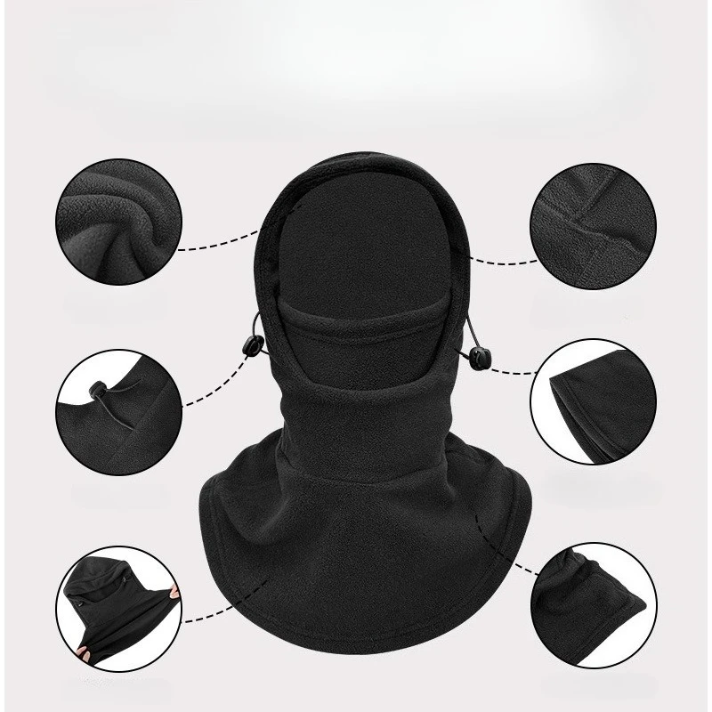 Cycling Gear Weather - Thermische winddichte bivakmuts met fleece gevoerde
