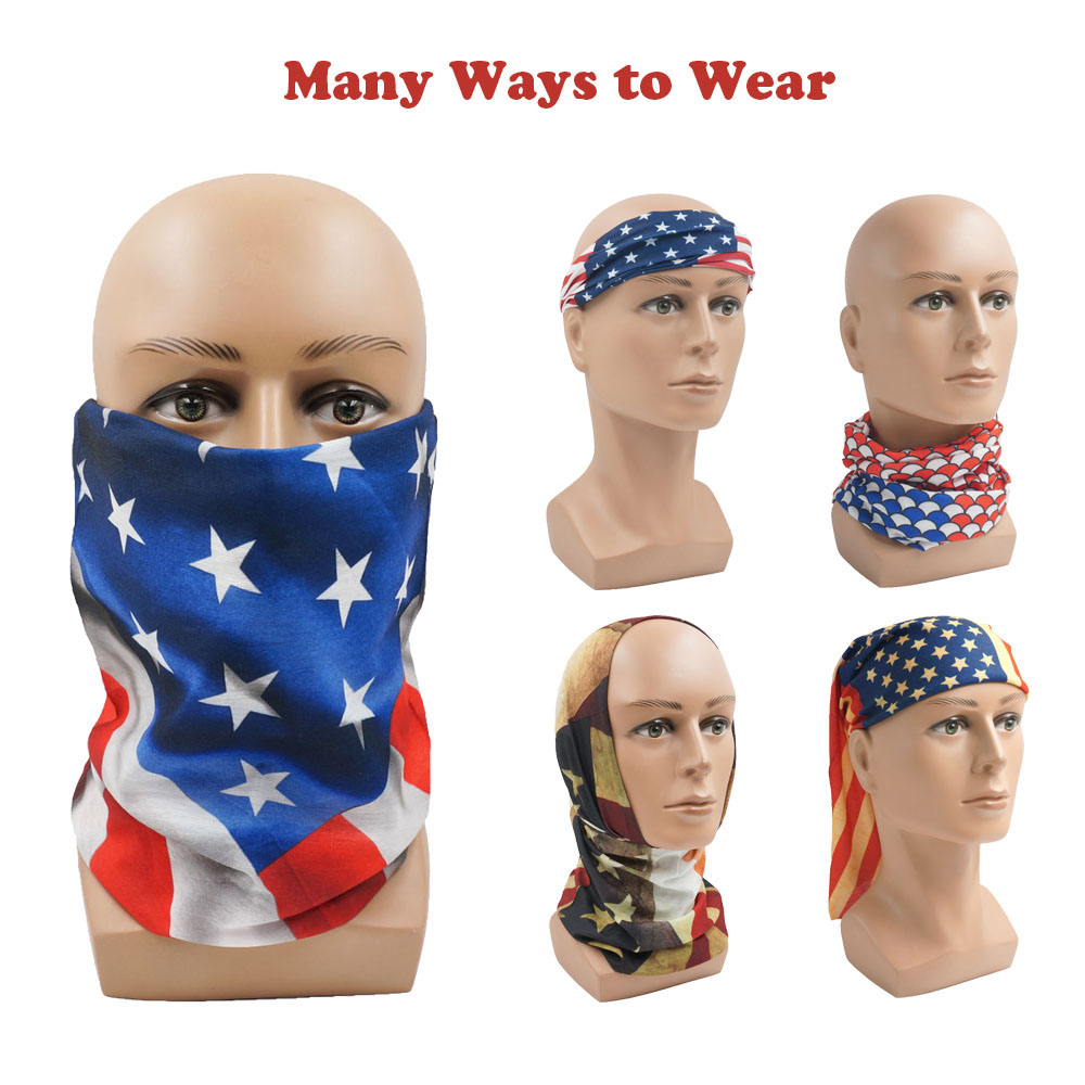 Usa Vlag Patroon Zon Bescherme - Cycling Gear Man recensie en prijs