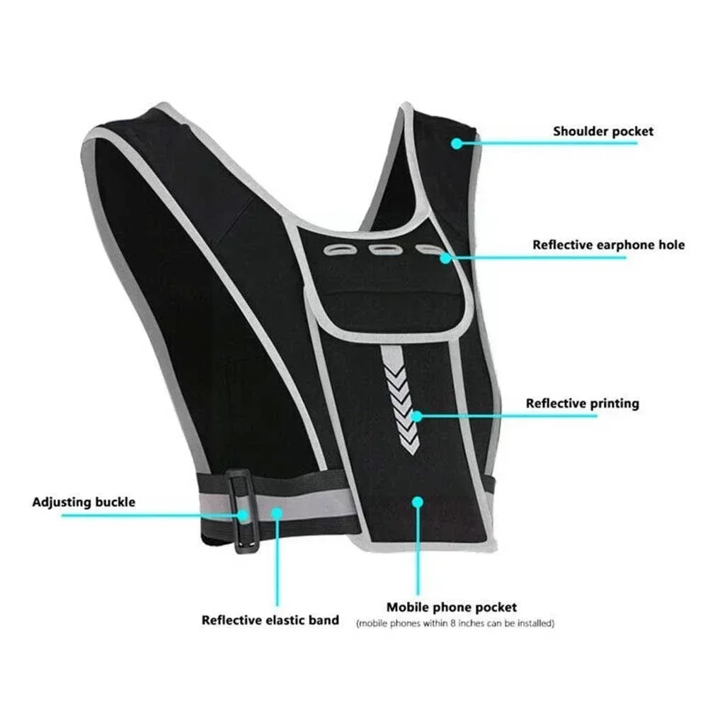 1 stuks reflecterend hardloopv - Reflective Cycling Vest recensie en prijs
