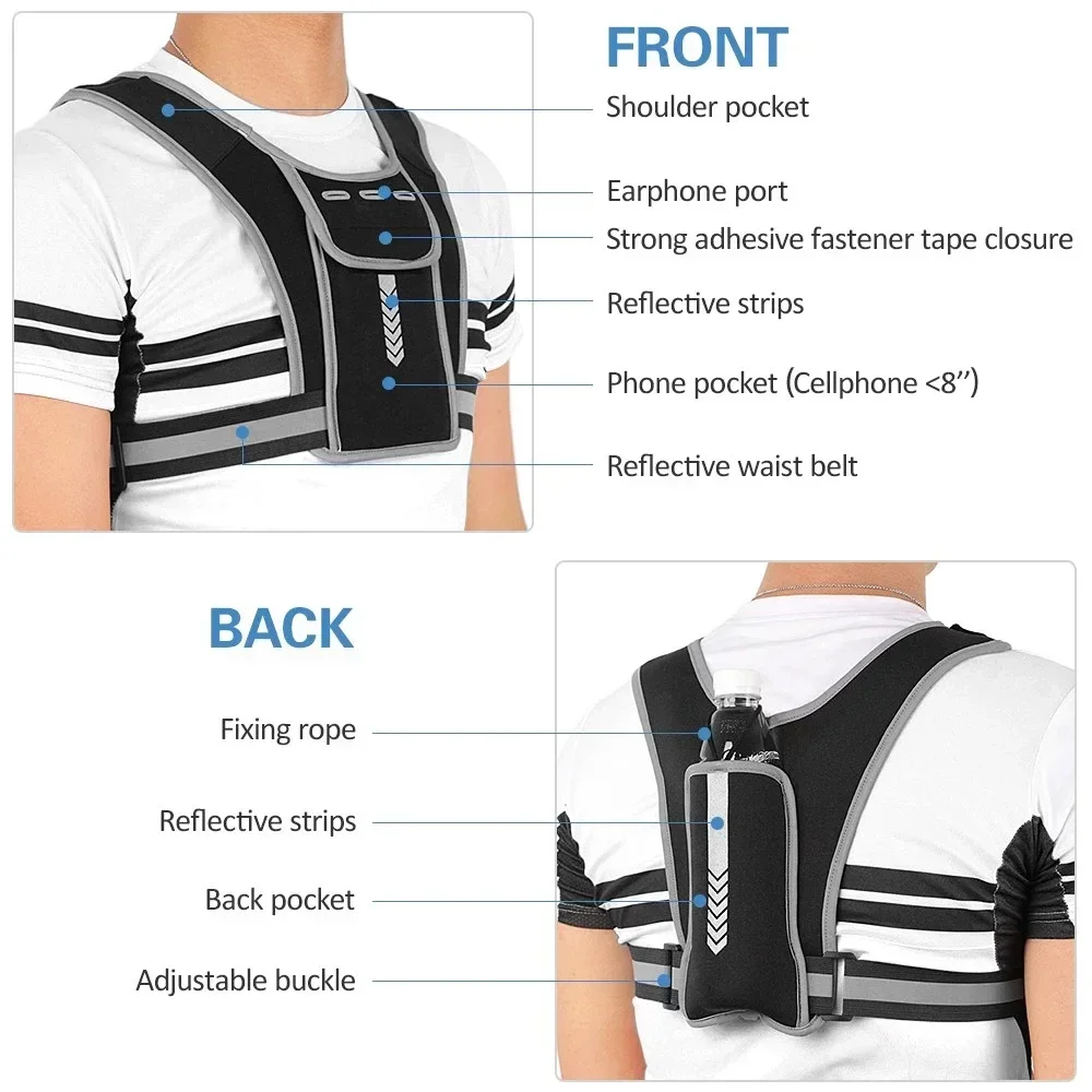 1 stuks reflecterend hardloopv - Reflective Cycling Vest recensie en prijs