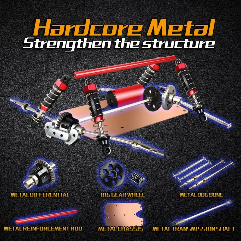 100 km/u hoge snelheid 4WD RC  - Cycling Gear Rack recensie en prijs
