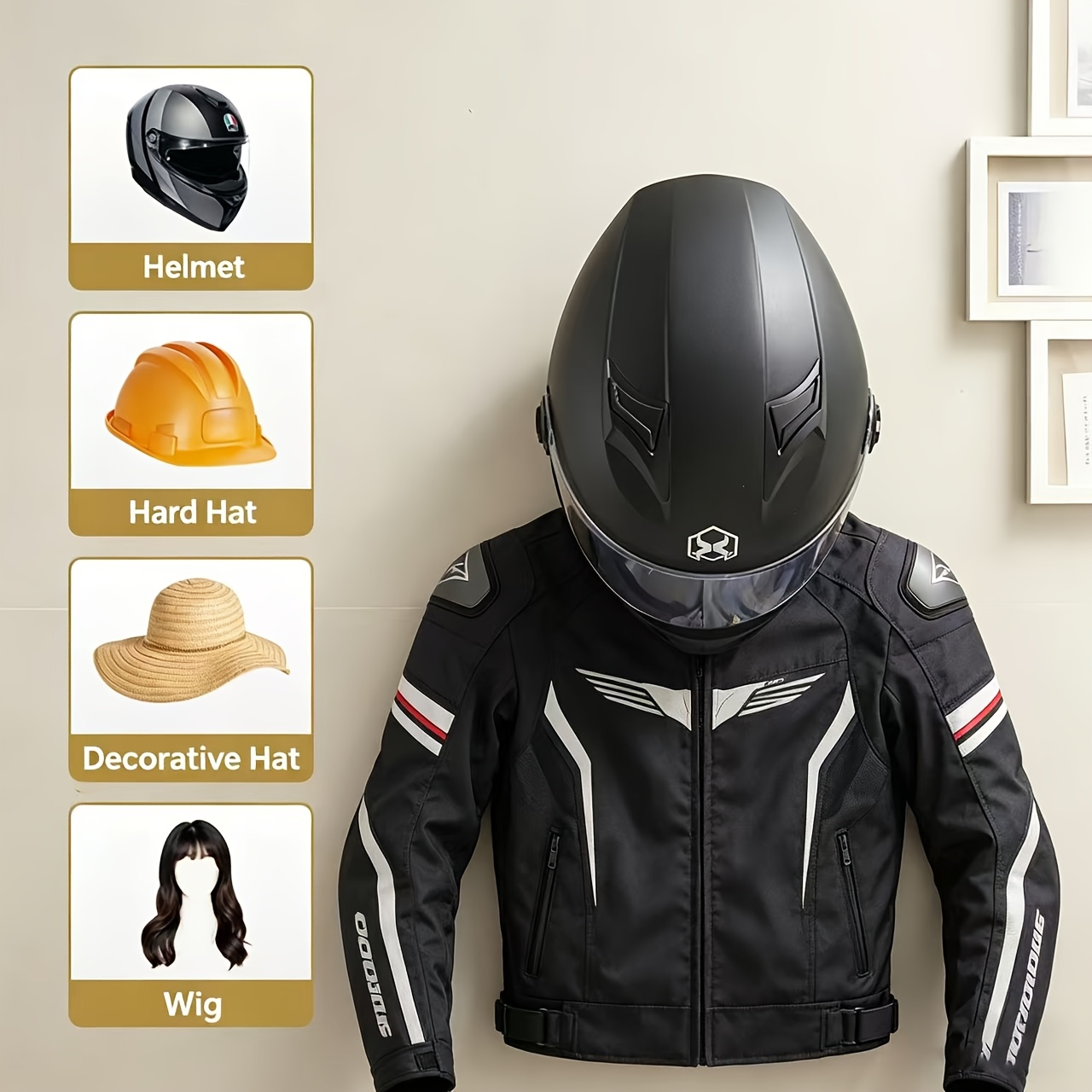 Motorhelmhouder Massief hout S - Cycling Gear Wall Organizer recensie en prijs
