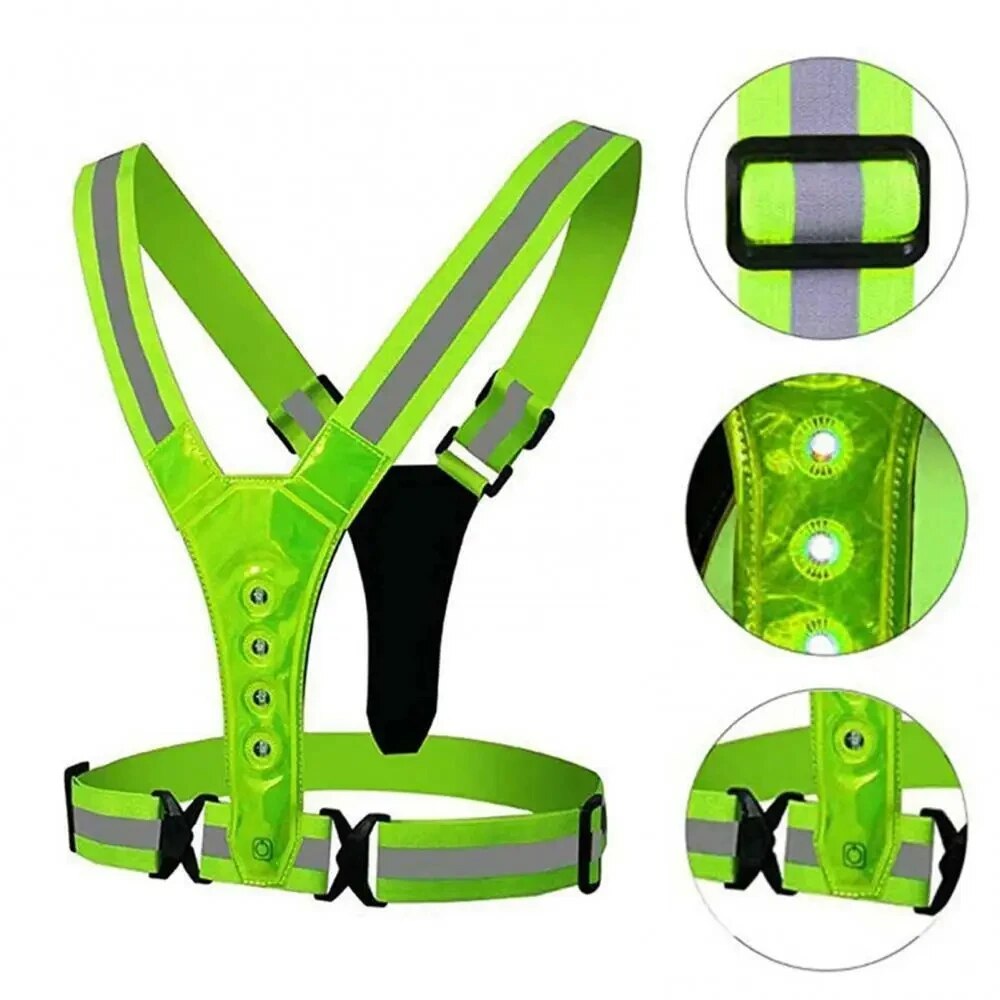 LED-hardloopvest Reflecterende - Reflective Cycling Vest recensie en prijs