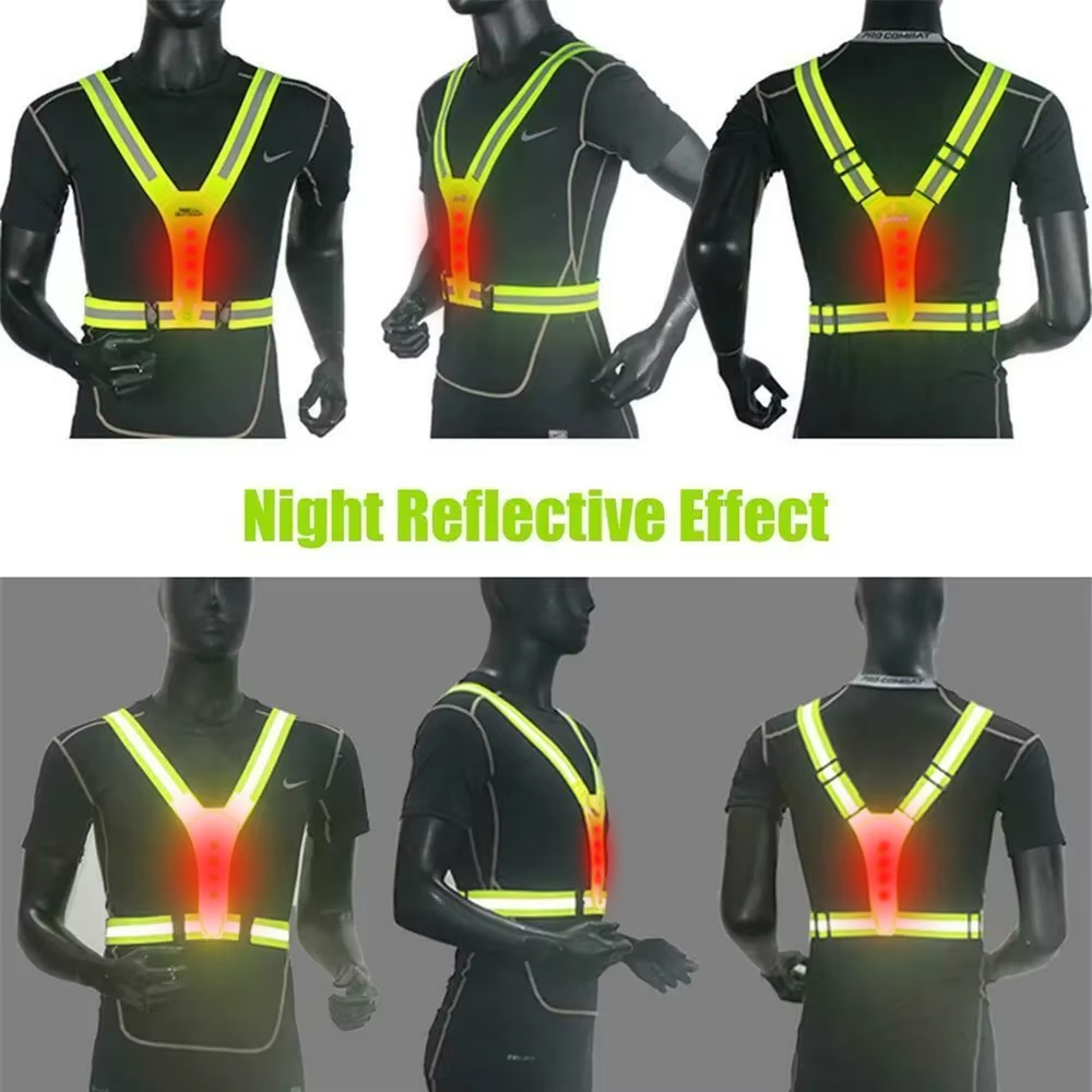 LED-hardloopvest Reflecterende - Reflective Cycling Vest recensie en prijs