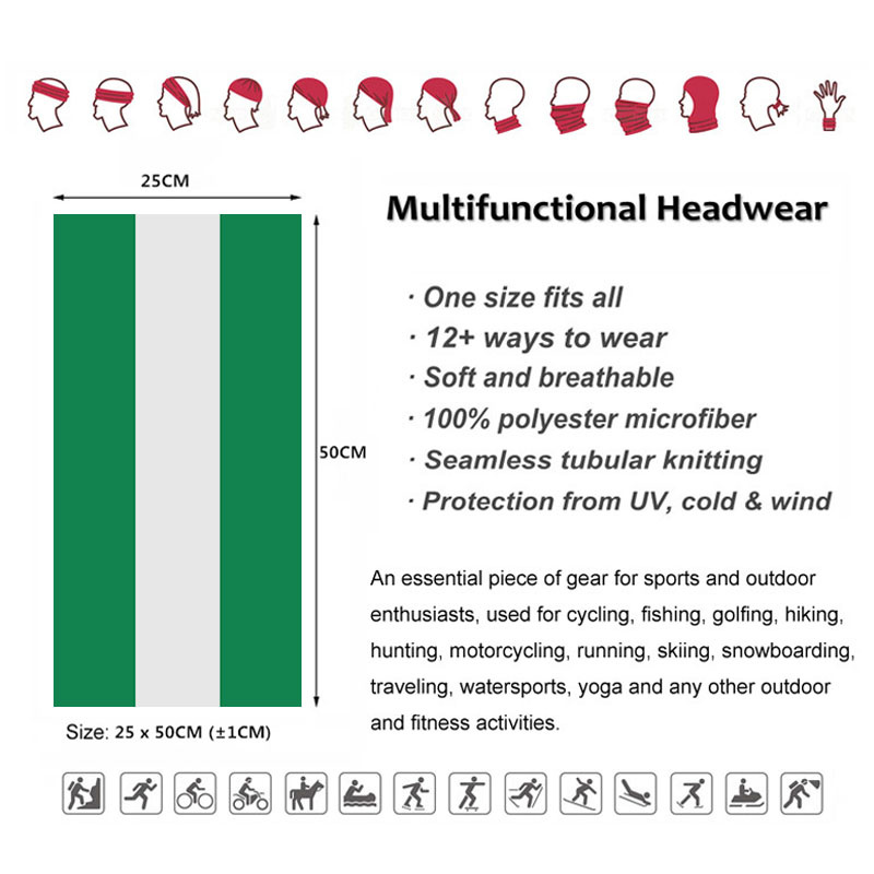 Nigeria Vlag Bandana Vrouwen H - Cycling Gear Man recensie en prijs