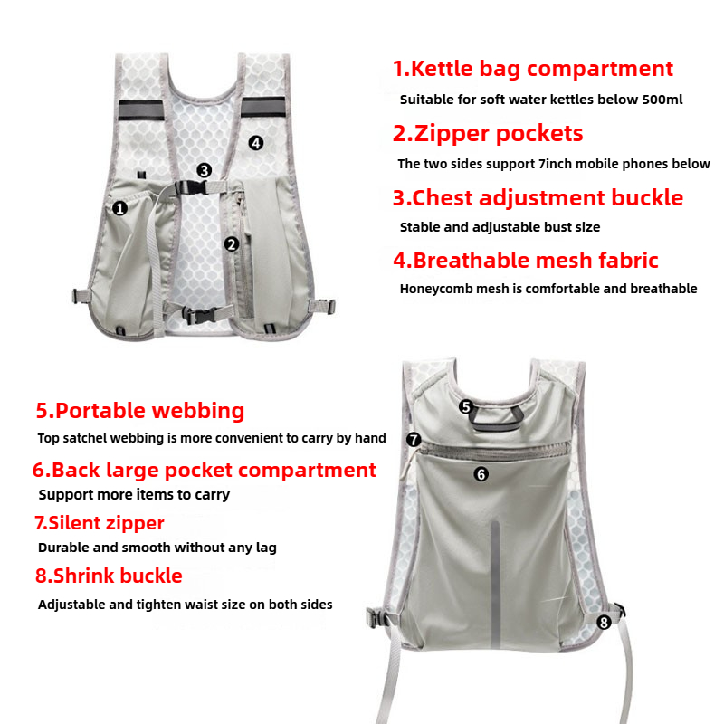 Nieuw fietsen hardloopopbergve - Reflective Cycling Vest recensie en prijs